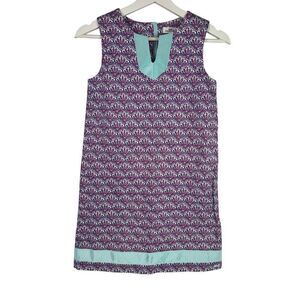 Vineyard Vines Girls size 10 Cotton Shift Dress Navy Pink